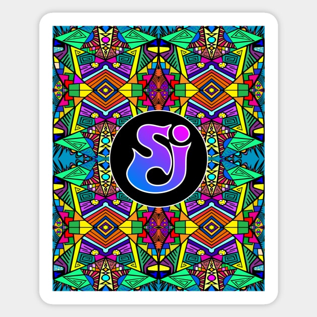 String Cheese Incident - Trippy Pattern 2 Sticker by ShawnBallardDesigns